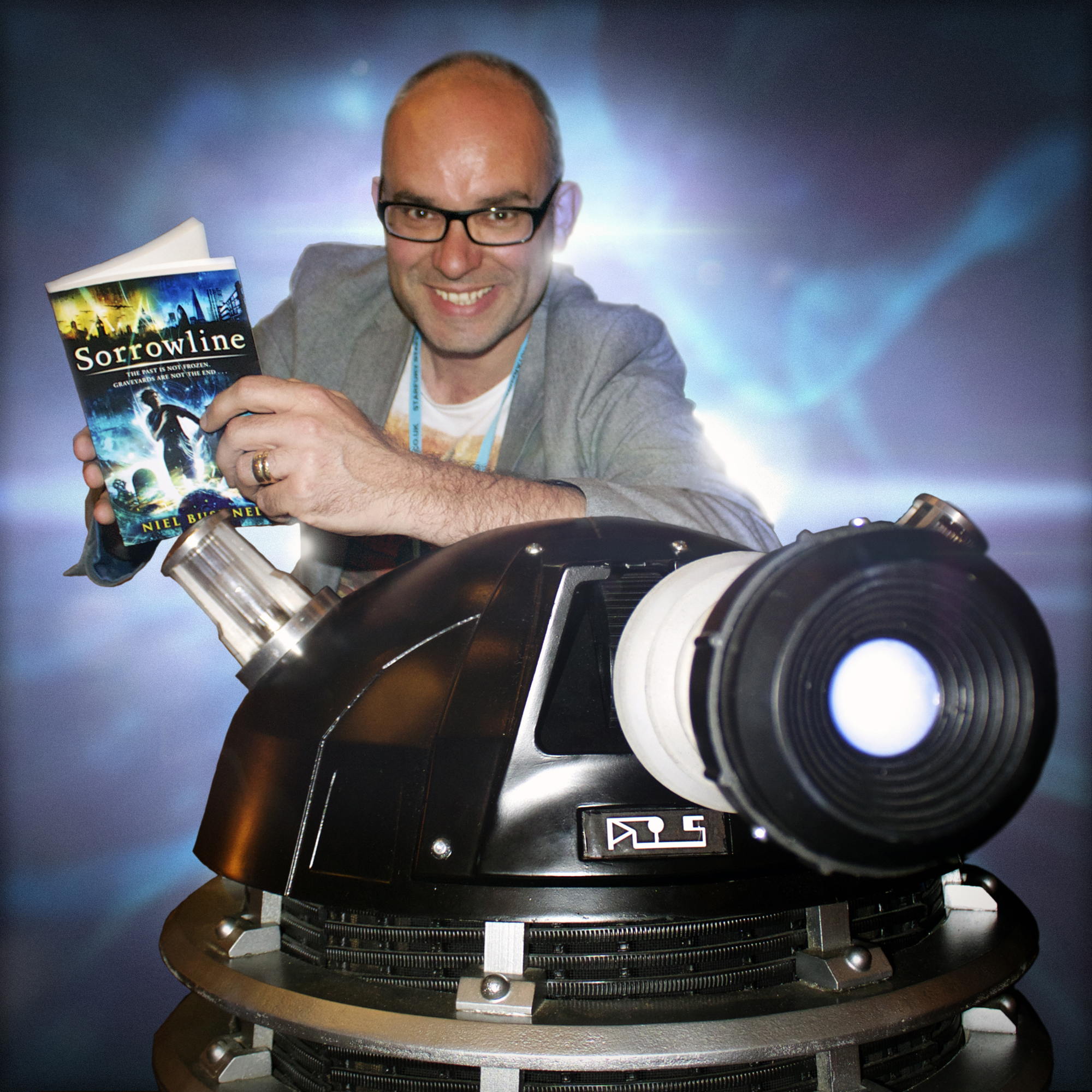 Niel Bushnell with Dalek